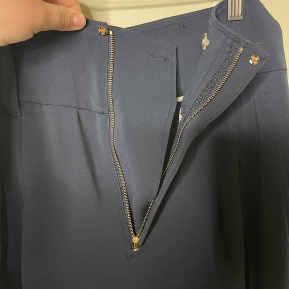 The Script navy Blue Lucia High waist wide leg sz 4 - Picture 6 of 7